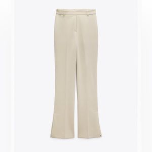 Straight Slit Pants- Zara